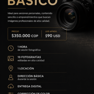 Paquete fotográfico basico